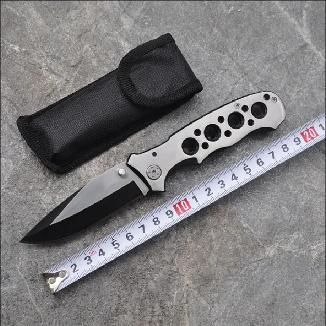 

High Quality Tactical Hunting Knife Outdoor Rescue Camping Pocket Knives Blade Sanding Full Steel Handle Knife with Nylon Sheath