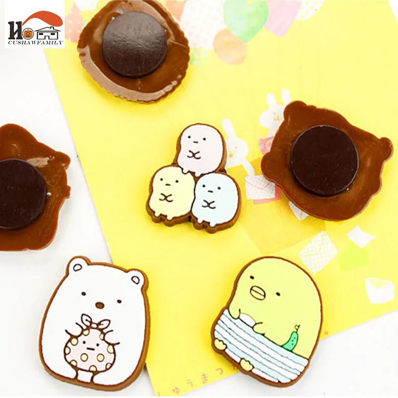 1 шт. силиконовые магниты на холодильник с мультяшным животным белая доска