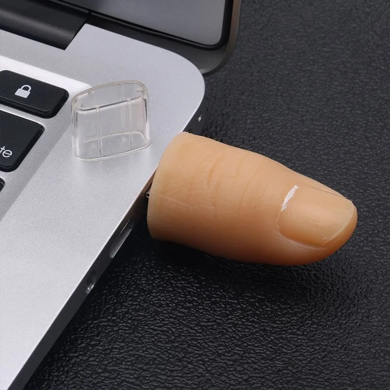Флэш накопитель USB 2 0 модель человеческого пальца флэш 64 ГБ 32 16 8 4 Гб забавная