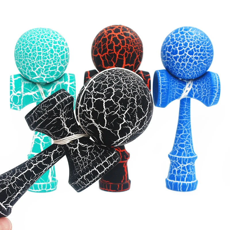 Горячие деревянные спортивные игрушки Kendama, уличные игрушки, шарики, два цвета, трещины из бука, для детей и взрослых, спортивные мячи, здоровые, для активного отдыха