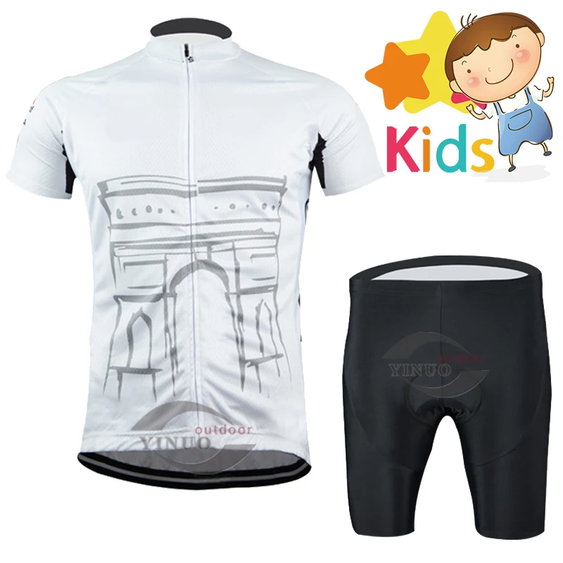 Летний профессиональный детский комплект для велоспорта дышащий и