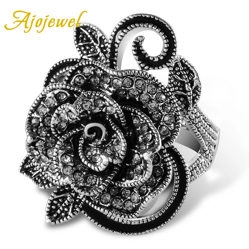 Женское Винтажное кольцо с кристаллами в стиле ретро|vintage rings for women|rings womenring |