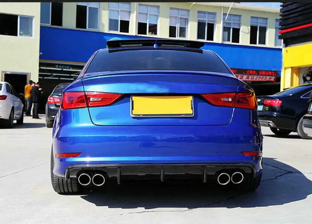 A3 S3 карбоновый распылитель авто задний бампер Спойлеры-крылья для Audi A3 S3 кузов комплект- наборы кузова задний бампер s