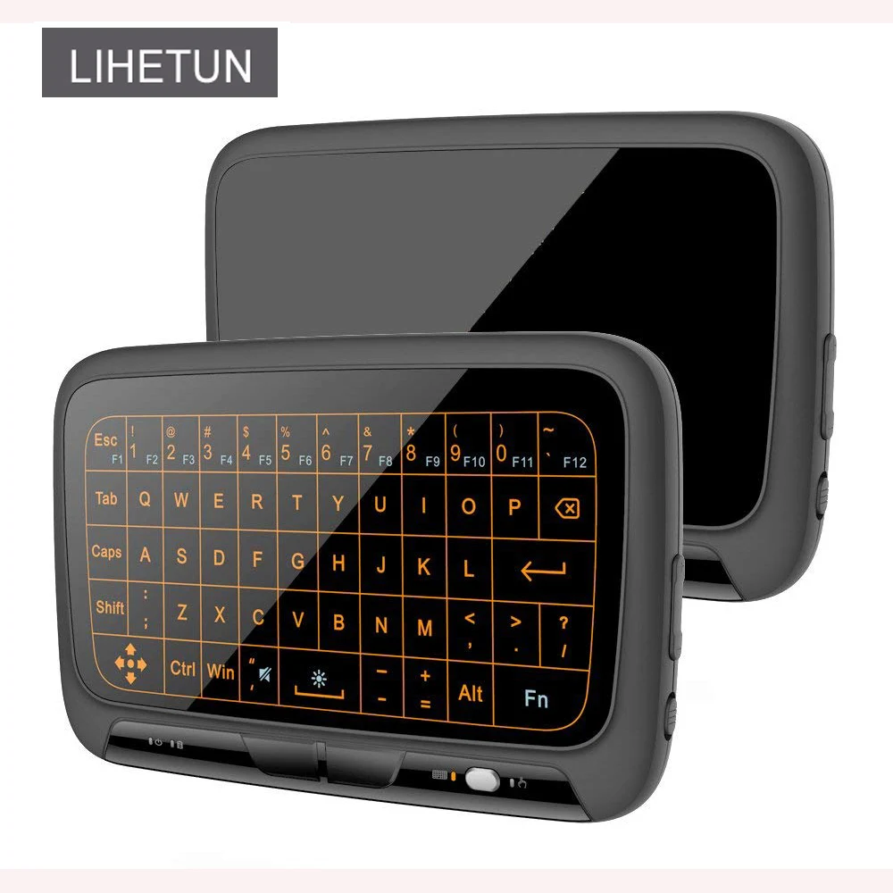Беспроводная мини клавиатура H18 Plus QWERTY сенсорный экран 2 4 ГГц сенсорная панель с
