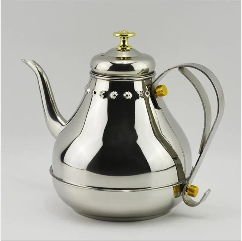 1.2L/1.8L Европейский стиль чайник из нержавеющей стали кофе влагоотделитель Чай холодный заварочный чайник с сетчатым фильтром фильтр тонкий горшок
