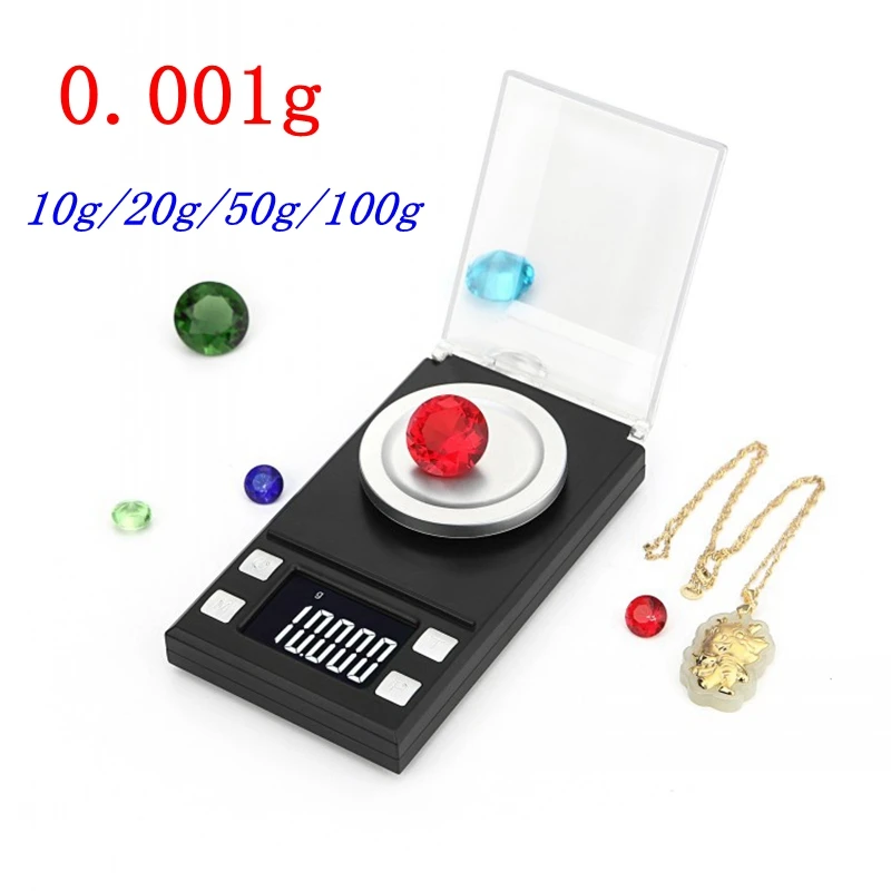Цифровые весы с ЖК дисплеем 0 001 г 10 20 50 100 г|lcd digital scale|pocket scalejewelry weight |