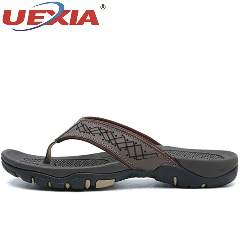 UEXIA 2018 Brand Slippers Men Indoor House Home Outdoor Beach Flip Flops Flats Shoes Summer Slides Slipper | Обувь
