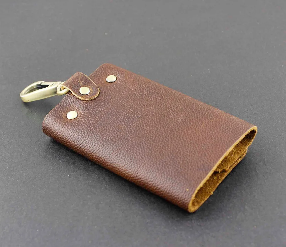 Мужской женский Винтажный чехол для ключей из натуральной кожи 20876 - купить по