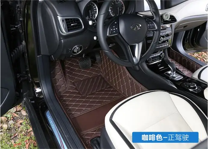 Jioyng 3D слякоть Коврики ноги площадку для Infiniti Q50 q50s qx30 qx50 qx60 qx70 QX80 эсквайр Q70 Q70L (6
