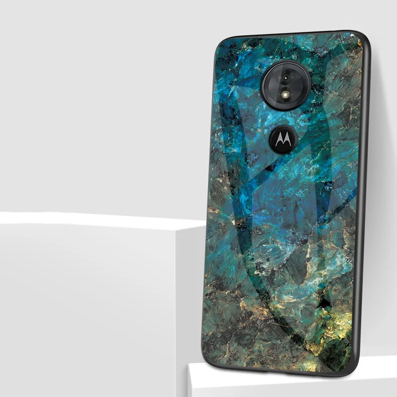 Мраморный чехол из закаленного стекла для Moto G6 Plus, чехол Motorola Moto G6 Play, чехол для Moto G5s Plus, чехол, силиконовый бампер