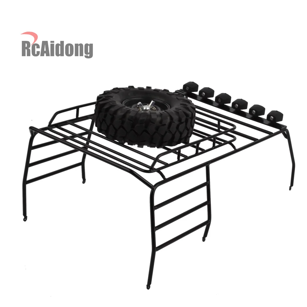 RC металлический багажник на крышу багаж с многофункциональным светодиодный