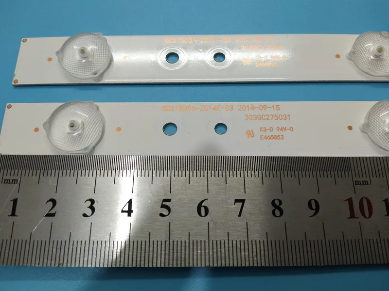 Светодиодный GC275D06 ZC14F 03 с подсветкой 303GC275031 для 28PHF2056/T3 1 шт. = 6 светодиодный
