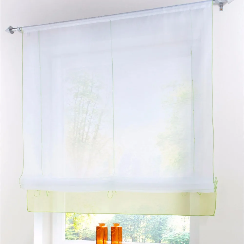 1 шт. Liftable Roman Shades Rod карманная лента кофейная римская занавеска LivebyCare белая