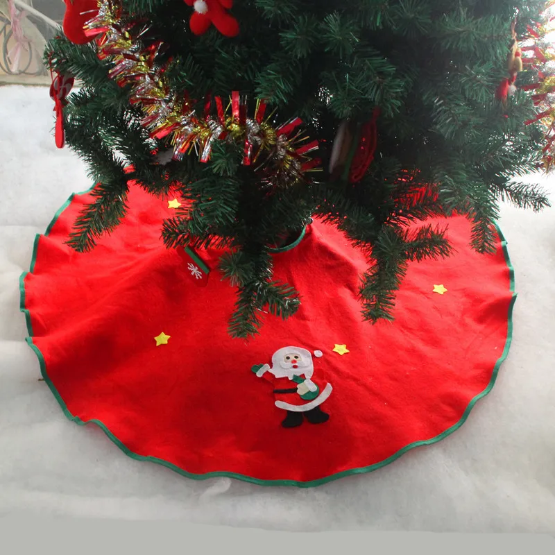 

Y236 рождественские украшения для дома с прямым краем 90 см, нетканые фартуки с юбкой на рождественскую елку, украшение для дома