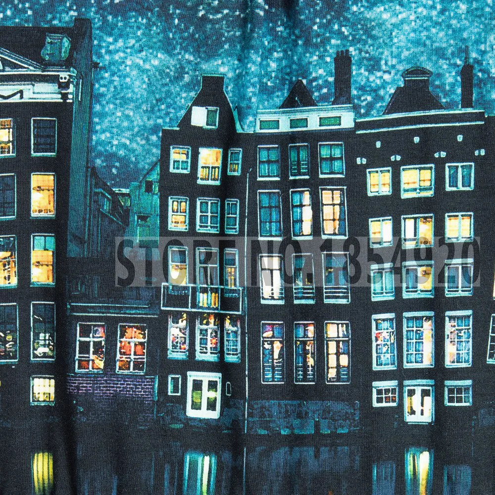 girl dress kids Clothes Party Dress Girls baby Brand Fashion Cute Girl Night view printing Children Clothing |