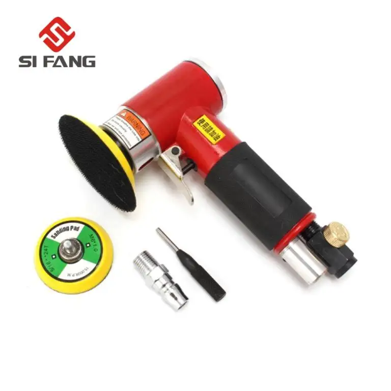 Red air sander 50 мм 75 мм Мини орбитальная воздушная шлифовальная машина полировщик для автомобиля пневматические инструменты буфера двойного действия орбитальная - Цвет: Red air sander