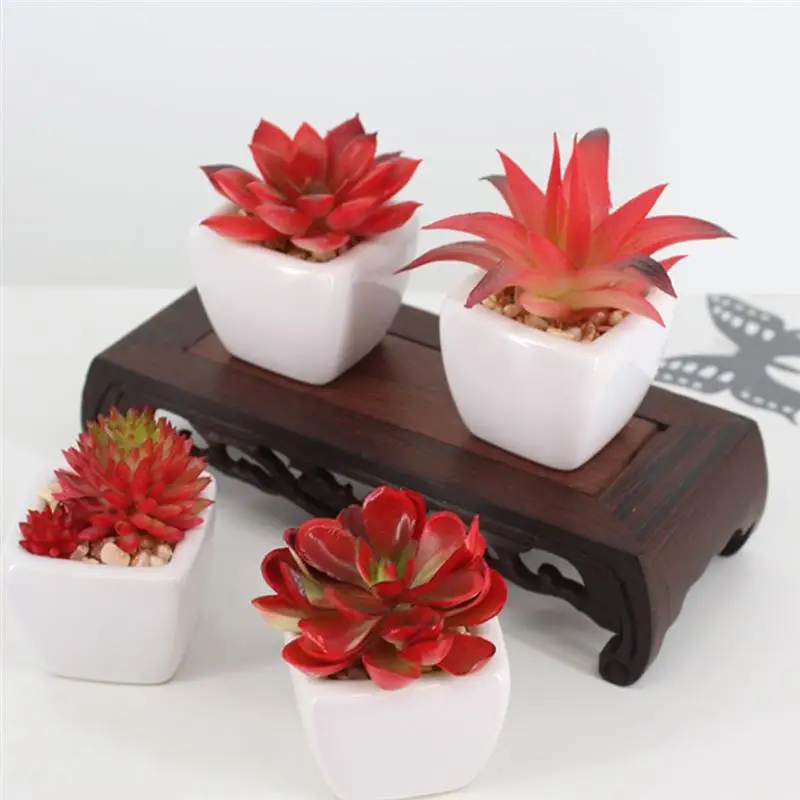 New Artificial Succulent DIY Unpotted Fake Plant Potted Plants Decor Plant Artificial Planters For Home Decor Fake Succulents
