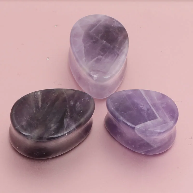 Каменные затычки для ушей туннели капли воды двойные ранцы Растяжитель Эспандер