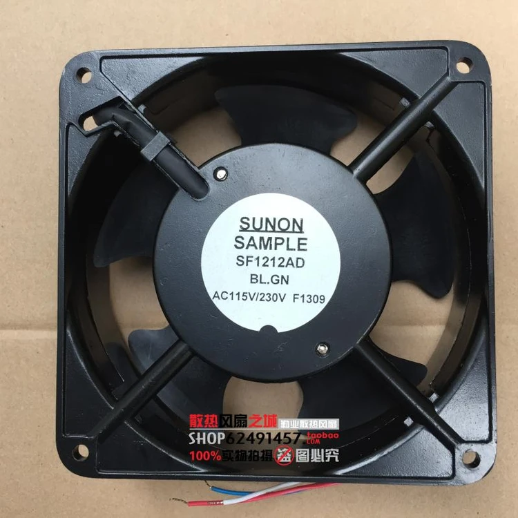 SUNON SF1212AD BL.GN AC 115V 0.27A 120x120x38 мм 4 провод Сервер вентилятор охлаждения|Кулеры и