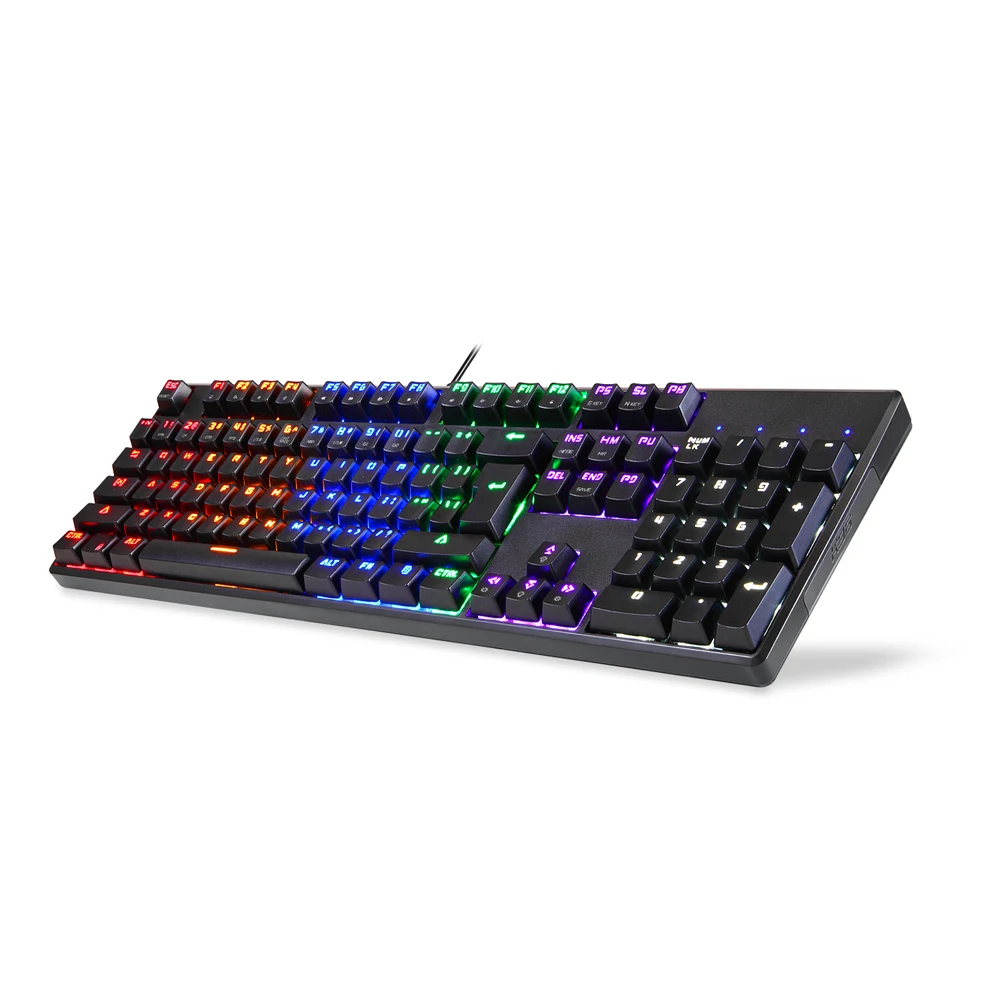 Motospeed CK96 механическая клавиатура Полная 104 Key 9 светодио дный с подсветкой USB