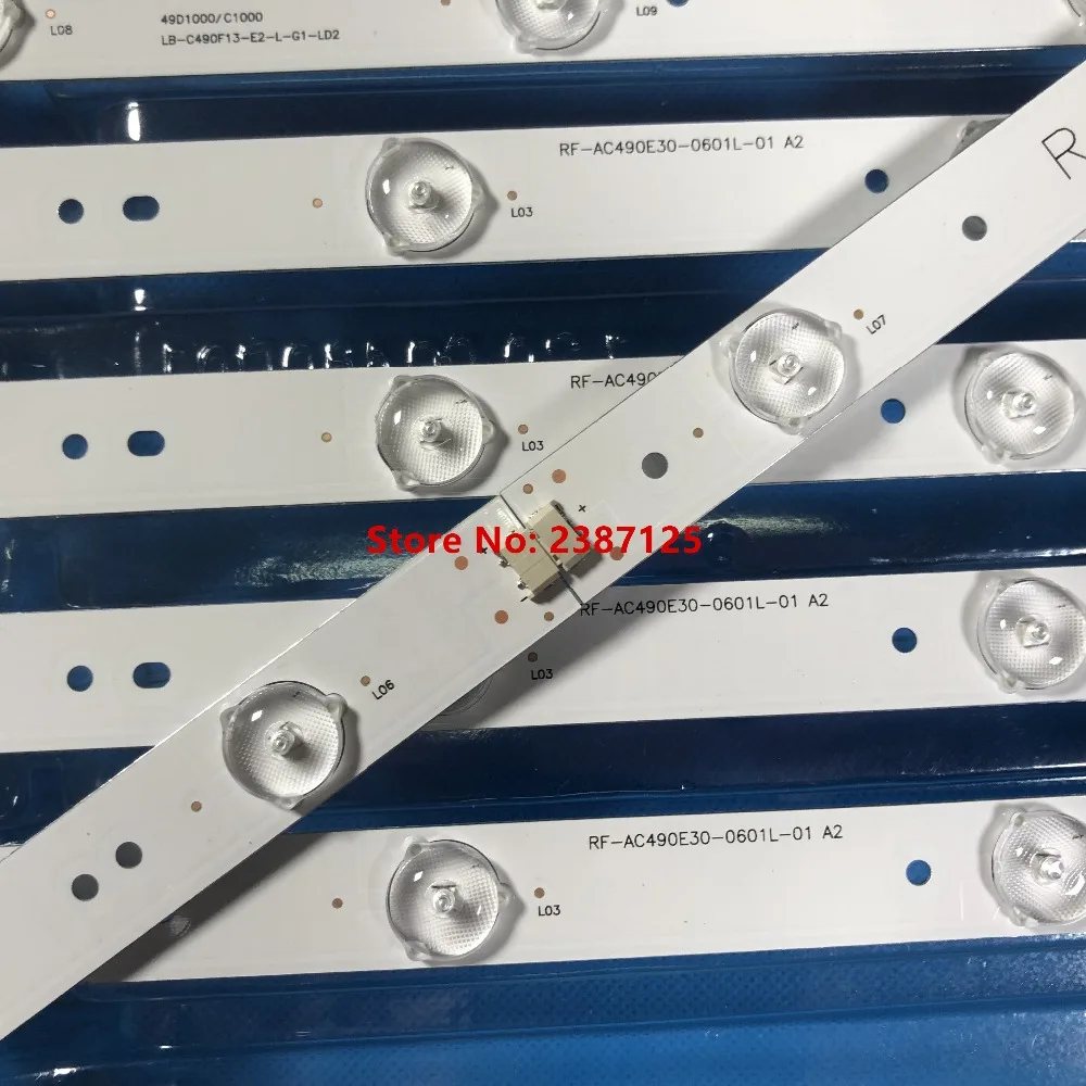 

LED Strip For Hit achi 49"TV SVJ490A06 SN049LD 9001 LB-C490F13 LB-C490F13-E2-L-G1-SE4 LED49C1000N LED49C1080n C490F13-E2-L(G1)