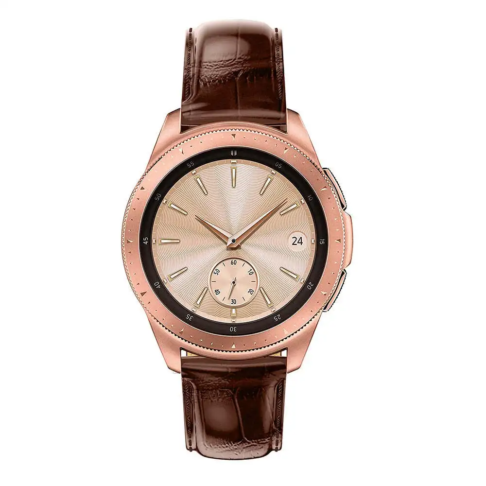22 мм 20 мм крокодиловый ремешок для samsung gear Sport S2 S3 Classic Frontier Galaxy Watch 42 46 мм Band Huami Amazfit Bip huawei GT 2