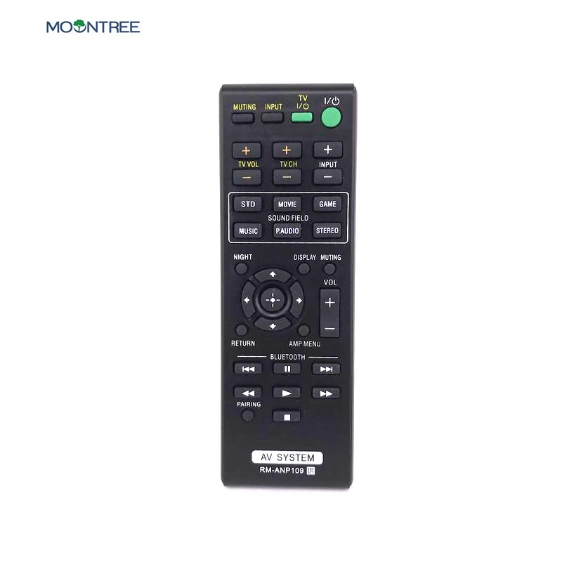 RM-ANP109 пульт дистанционного управления для Sony AV системы Черный 433 МГц канал 1 ABS
