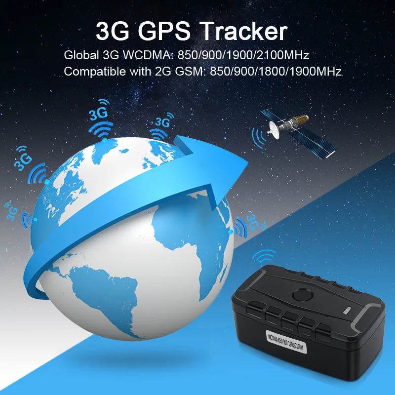 Автомобильный GPS трекер 3G WCDMA LK209C магнитный локатор для автомобиля 20000 мАч