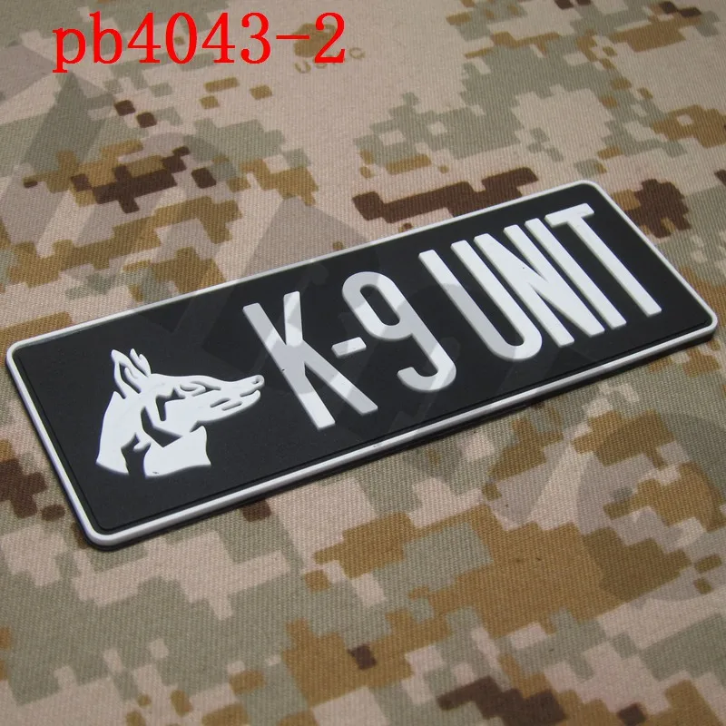 3D ПВХ патч K-9 блок K9 собаки мораль тактических военных