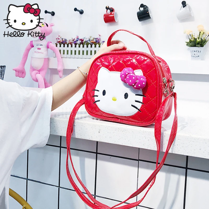 Hello kitty/Детская Повседневная модная сумка на одно плечо с бантом из мультфильма