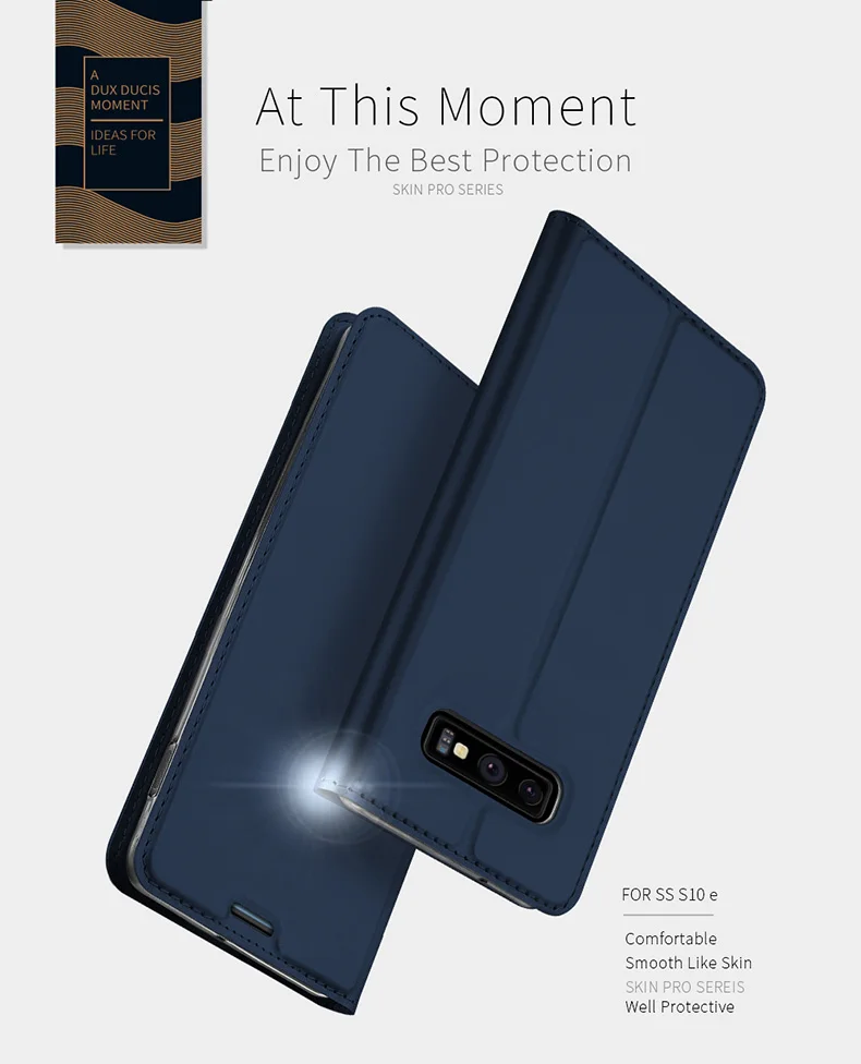 Samsung Galaxy S10 чехол DUX DUCIS кожа флип чехол для Samsung Galaxy S10 Plus Роскошные бумажник чехол для самсунг галакси S10 плюс e S 10 s10e