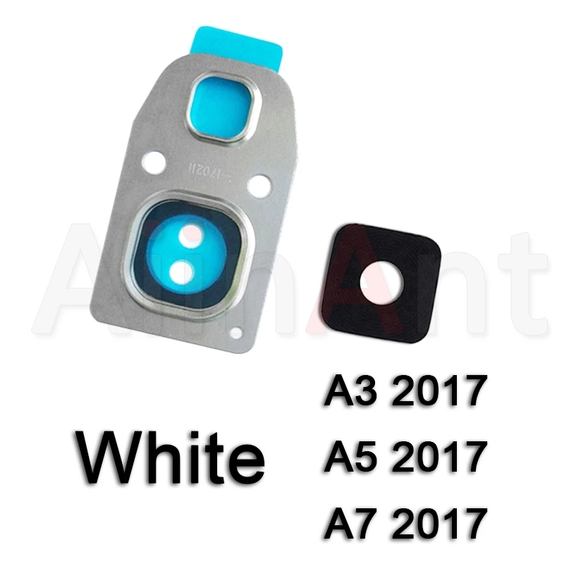 Aiinant оригинальная задняя камера стеклянная крышка для объектива для Samsung Galaxy A3 A5 A7 A310 A510 A710 с наклейкой - Цвет: A320 White
