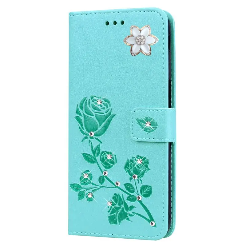 Роскошный блестящий кожаный флип-чехол для Huawei P8 Lite P9 Lite mini P10 P20 Pro P Smart plus, блестящий кошелек, чехол для телефона