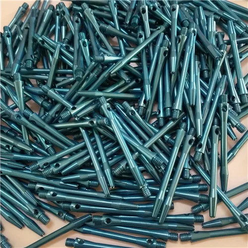 blue 6 шт. Дартс стержень 2BA резьба одноцветные гладкие металлические дротики для Дартса стержень из алюминиевого сплава дартс аксессуары не легко сломать сплав стержень - Цвет: blue