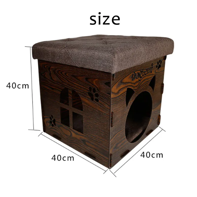 Многофункциональный домик для домашних питомцев деревянный стул дома семья