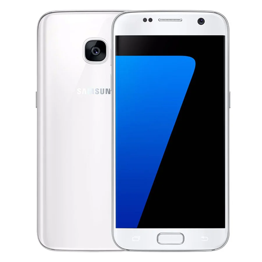 samsung Galaxy S7 G930F/V/A ram 4 Гб rom 32 ГБ разблокированный 4G LTE GSM Android мобильный телефон Восьмиядерный 5," 12 МП 3000 мАч - Цвет: White
