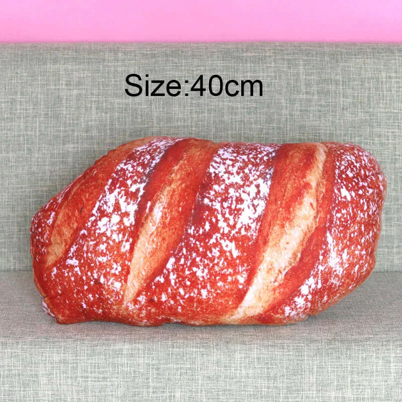 red bread-40cm Моделирование древесины текстуры Большой ивы Пирс моделирование съемные моющиеся подушки для дивана домашние декоративные - Цвет: red bread-40cm