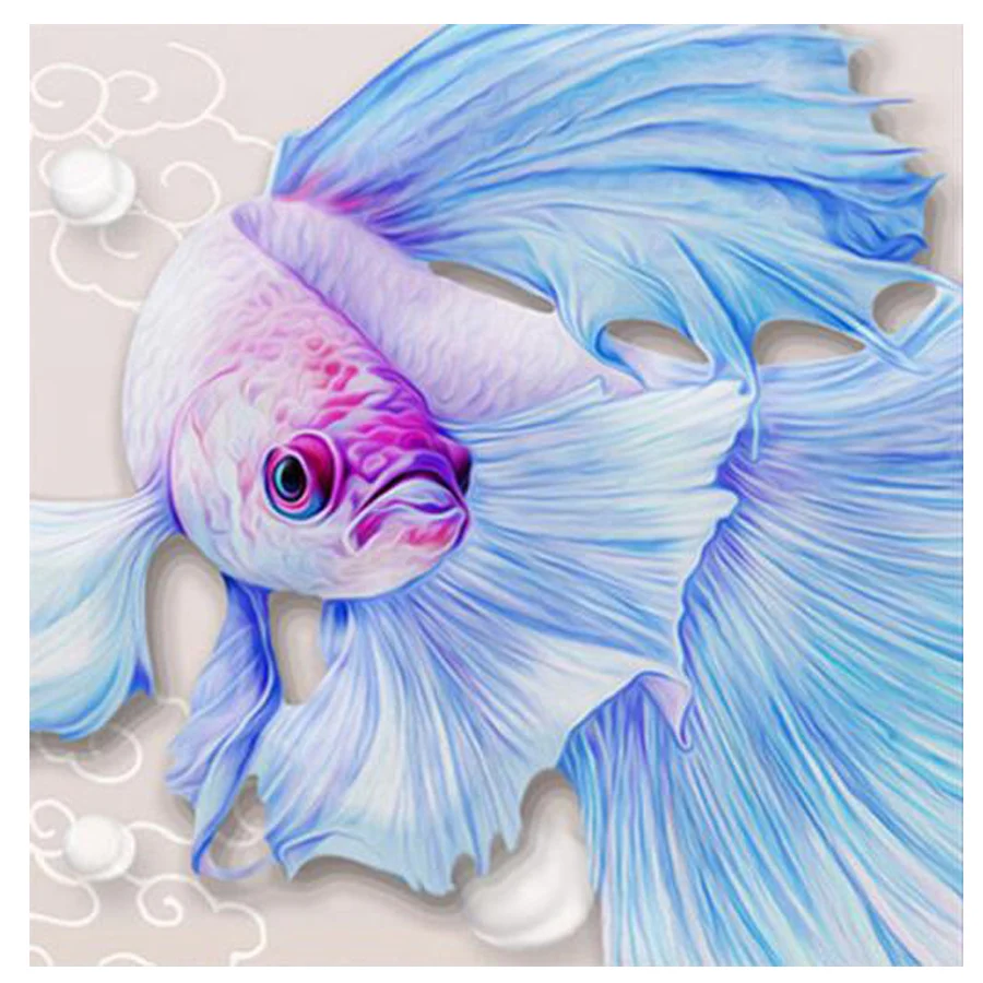 

5D DIY Алмазная картина рыбка Алмазная мозаика кои картина из страз Алмазная вышивка крестиком мультяшное украшение для дома