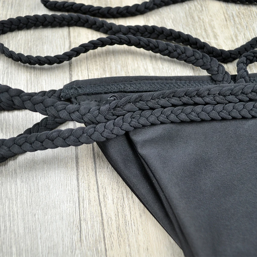 Купальник женский черный красный с завязками|swimwear swimming|wear womenswear black |