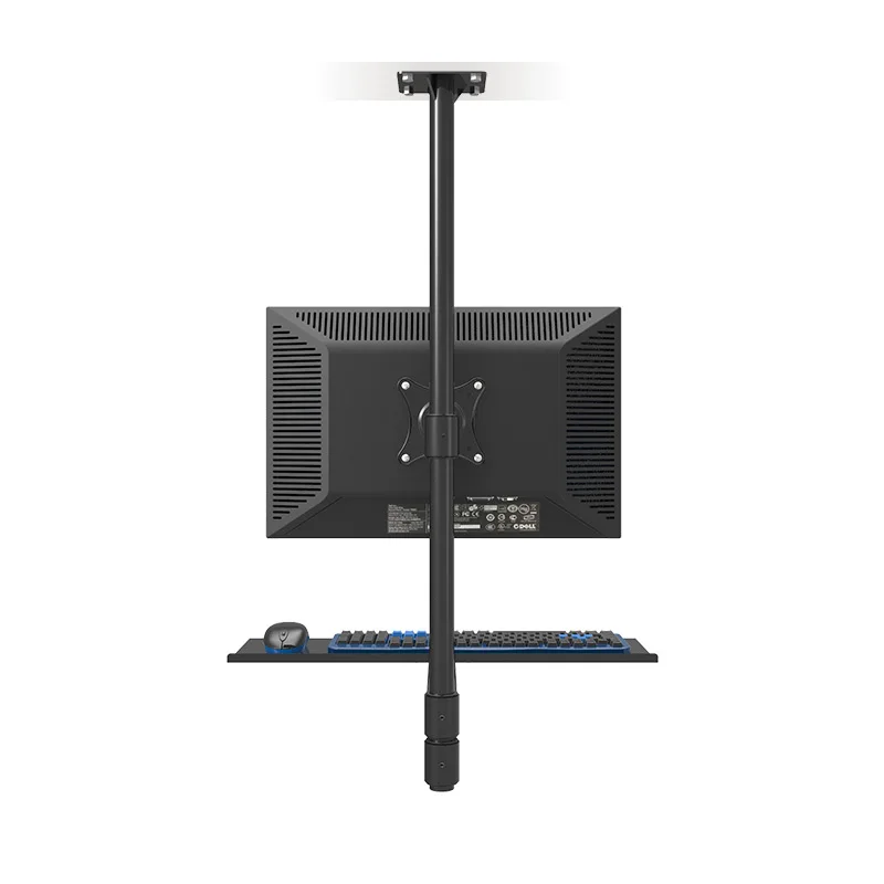 Подгонянное потолочное крепление Sit-Stand рабочая станция полный держатель монитора движения+ держатель клавиатуры линия сборки рабочая станция