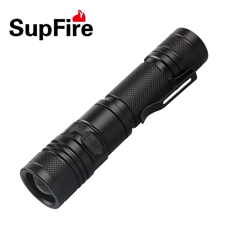 Оригинальный Supfire A2 Мини светодиодный фонарик CREE XM L L2 1200LM USB масштабирования