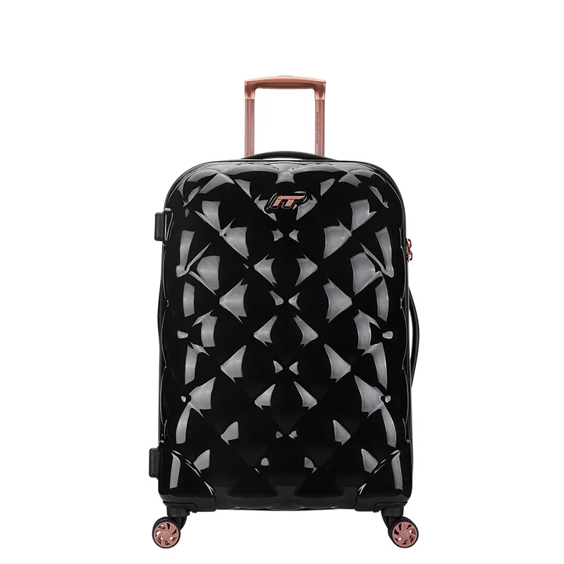 

20'24'29' Lingge Pattern Women Trolley Suitcase Ultra Light Boarding Case Luggage mala de viagem koffer valise bagages