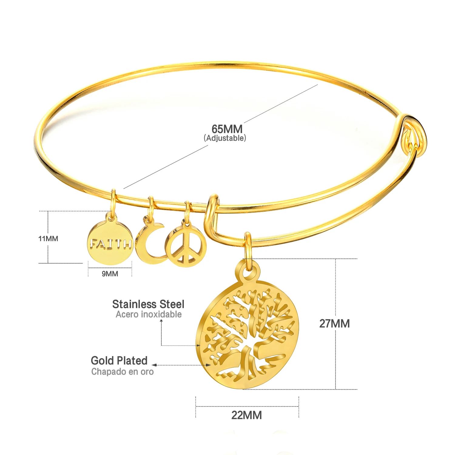 LUXUKISSKIDS браслеты из проволоки Рождественские Подвески с большим деревом