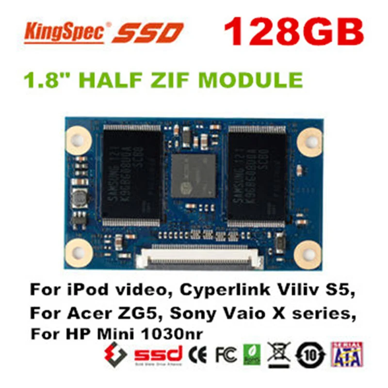 KSM-ZIF.6-XXXMS Kingspec 1 8 &quotПоловина ZIF модуль hd SSD 16 ГБ 32 64 128 твердотельный жесткий диск