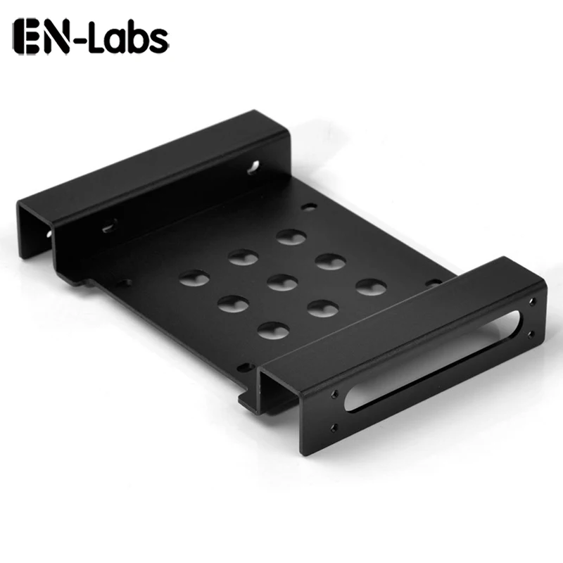 

En-Labs Aluminum 2.5 " & 3.5 " SATA HDD SSD to 5.25 Bracket Adapter 2.5 to 5.25 or 3.5 to 5.25 Hard Drive Bay Converter Mounting