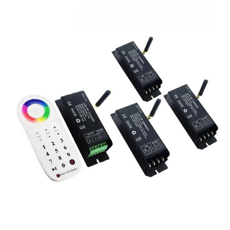 

1X Wholesale 2.4G smart wireless RGB LED controller free shipping