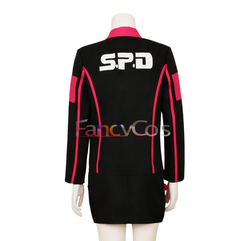 Хэллоуин Tokusou Sentai Dekaranger коумэ Kodou/Дека розовое платье костюм Косплэй игра