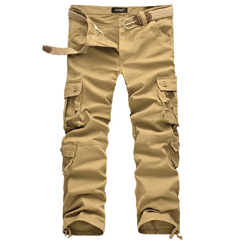 8 Pockets Khaki Высокое качество Мужские брюки карго военные для мужчин комбинезоны тактические армейские брюки повседневные камуфляжные модные J8 - Цвет: 8 Pockets Khaki