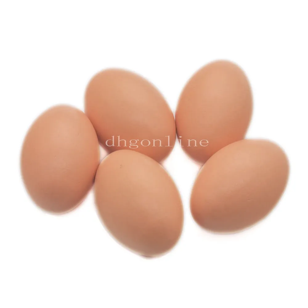 One Set Unpainted Chicken Hen Egg Wooden For Painted Decoration DIY Graffiti Easter Eggs Festival Gifts Toy 37mm x 58mm | Дом и сад