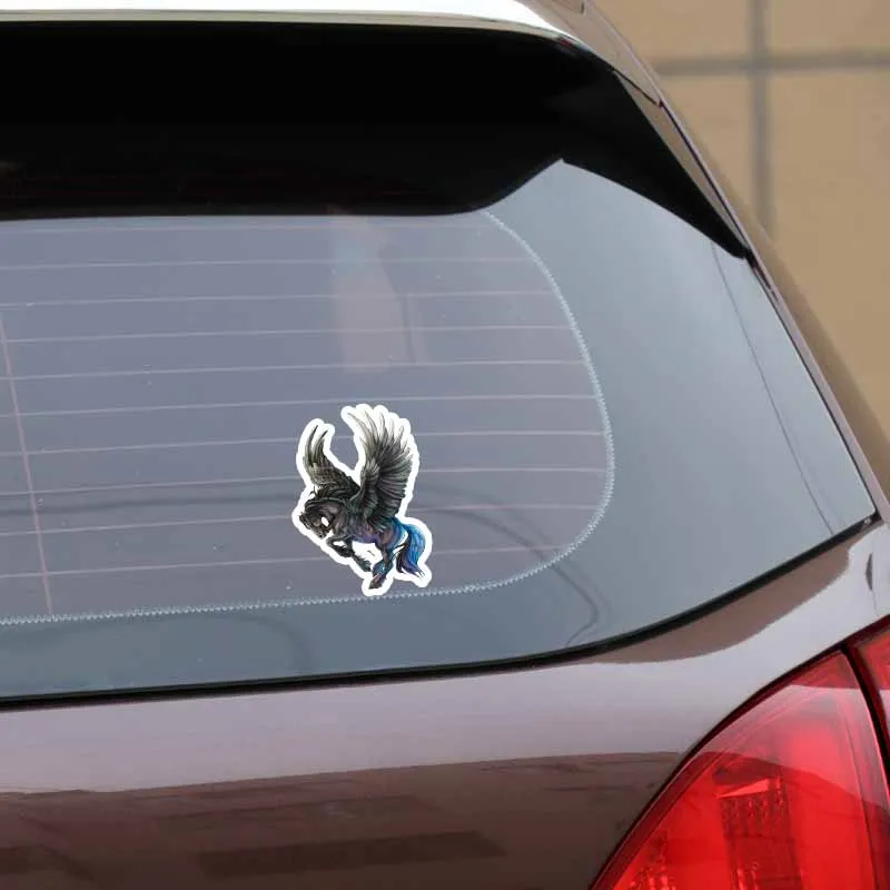 YJZT 11CM*15.5CM Originality Car Styling Flying Horse PVC Sticker Decal Graphical 5-0774 | Автомобили и мотоциклы